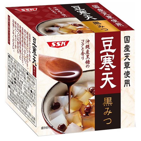 SSK(清水食品)　国産天草使用　黒みつ豆寒天　230g×12個