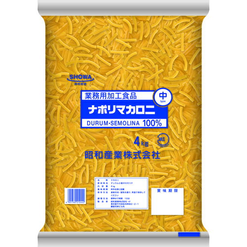 デュラム小麦のセモリナ100％を使用した、歯切れが良く、コシの強い食感が特長です。