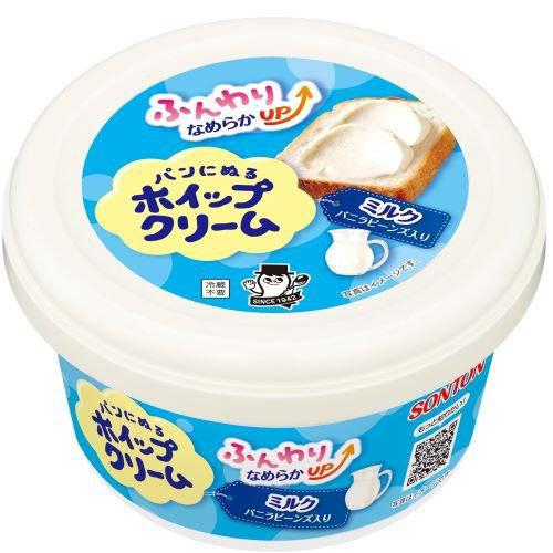 ソントン　パンにぬるホイップクリーム　ミルク　150g×24個
