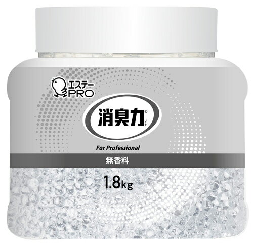 エステー　消臭力　業務用　ビーズタイプ　特大　本体　無香料　1.8kg×4個