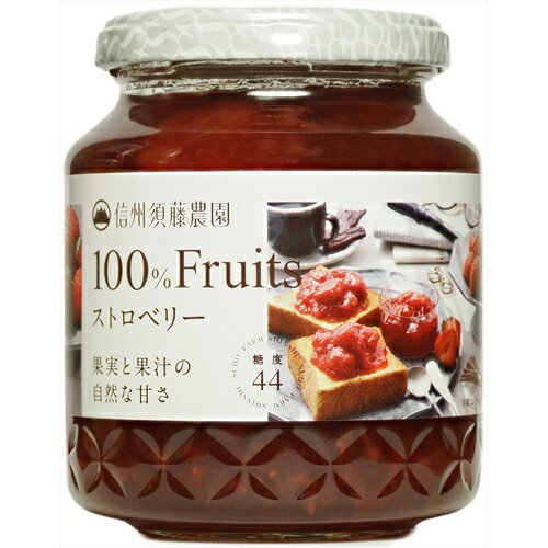 スドージャム 100%フルーツ ストロベリー 350g×12個