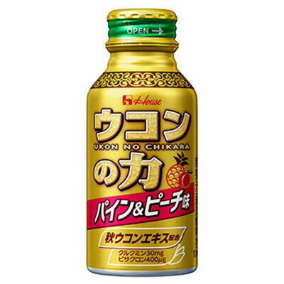 ハウス　ウコンの力　パインピーチ　ボトル缶　100ml×30個