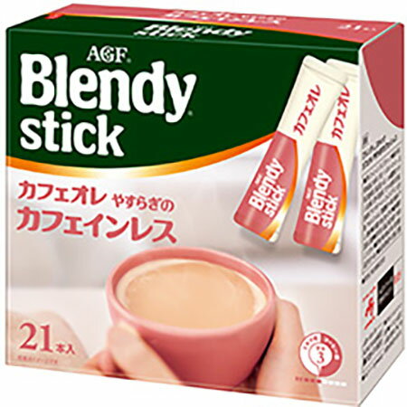 味の素AGF「ブレンディ」　スティック　カフェオレ　やすらぎのカフェインレス　9g　21本×6箱