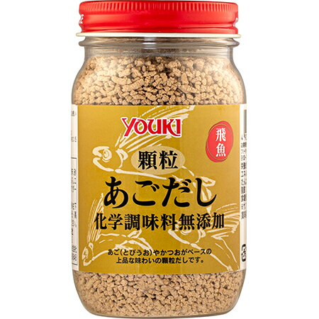 あご（とびうお）をベースにあじやかつおをバランスよくブレンドした、上品な味わいの顆粒だしです。