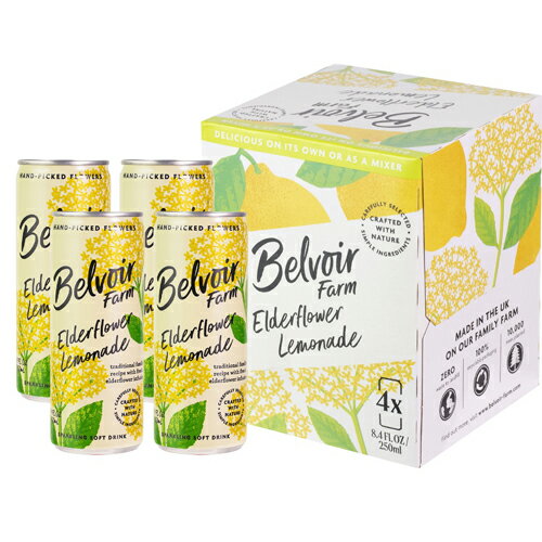 YOUKI（ユウキ食品）　スパークリングエルダーフラワーレモネード　250ml×4本×6個　合計24個