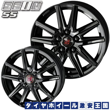 【送料無料】 ヨコハマ SUPER DIGGER Y828 145/80R12 80/78N ザイン SEIN SS ソリッドブラック 3.5J-12インチ JWL-T規格 新品サマータイヤホイール 4本セット