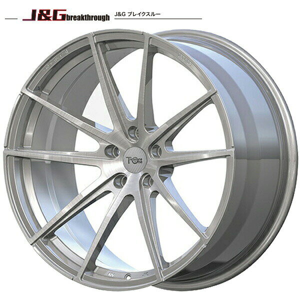 225/35R20インチ 5H114.3 鍛造 J&G ブレイクスルー JGB004 ブラッシュド ウィンラン R330 FR設定 送料無料 新品サマータイヤ ホイール4本セット
