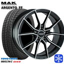 【10/25限定】ポイント10倍! 225/50R17 ベンツ Cクラス W205/W206用 2024〜2025年製 トーヨー オブザーブ ギズ3 MAK ARGENTO ガンメタリックミラー 17インチ 7.5J 5H112 +48 スタッドレスタイヤホイール4本セット