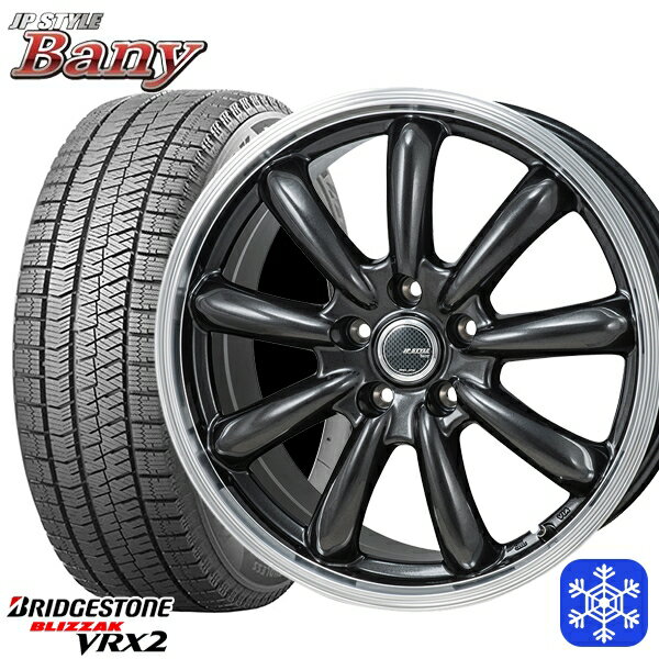 スタッドレスタイヤホイール4本セット 215/65R16 98Q アルファード ヴェルファイア 2023〜2024年製 ブリヂストン ブリザック VRX2 MONZA JPスタイル バーニー 16インチ 6.5J 5H114.3