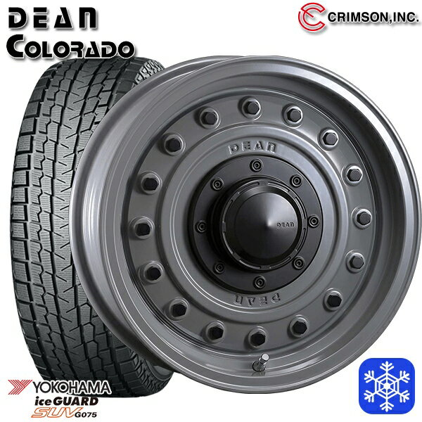 スタッドレスタイヤホイール4本セット 225/70R16 デリカD5 2022〜2023年製 ヨコハマ アイスガードSUV G075 クリムソン ディーンコロラド SG 16インチ 7.0J 5H114.3