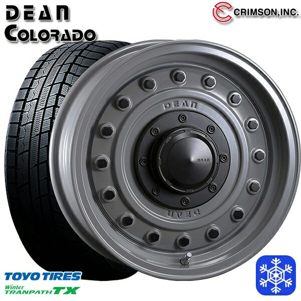 スタッドレスタイヤホイール4本セット 215/65R16 98Q ハイエース ※車検非対応 2024〜2025年製 トーヨー ウィンター トランパス TX クリムソン ディーンコロラド SG 16インチ 6.5J 6H139.7