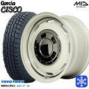 スタッドレスタイヤホイール4本セット 185/85R16 ジムニー 2024〜2025年製 トーヨー オブザーブ W/T-R MID ガルシアシスコ ホワイト 16インチ 5.5J 5H139.7