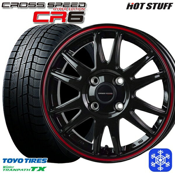 スタッドレスタイヤホイール4本セット 165/65R14 ハスラー ソリオ 2023〜2024年製 トーヨー ウィンター トランパス TX HotStuff クロススピード CR6 14インチ 4.5J 4H100