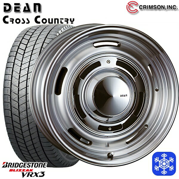 スタッドレスタイヤホイール4本セット 215/65R16 98Q ハイエース ※車検非対応 2024〜2025年製 ブリヂストン ブリザック VRX3 クリムソン ディーンクロスカントリー BG 16インチ 7.0J 6H139.7