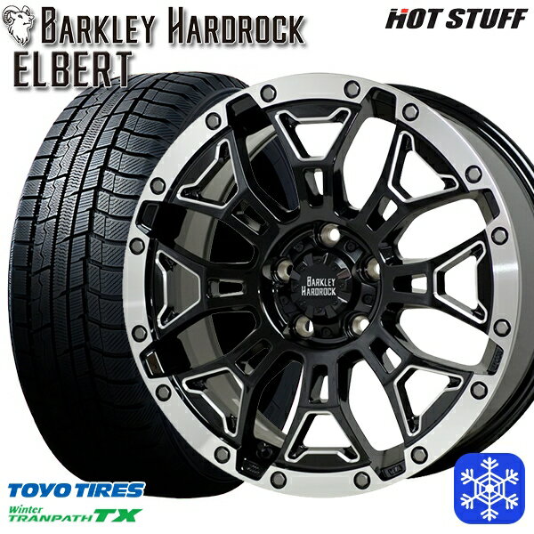 スタッドレスタイヤホイール4本セット 215/70R16 100Q デリカD5 2024〜2025年製 トーヨー ウィンタートランパス TX HotStuff バークレイ ハードロック エルバート 16インチ 7.0J 5H114.3