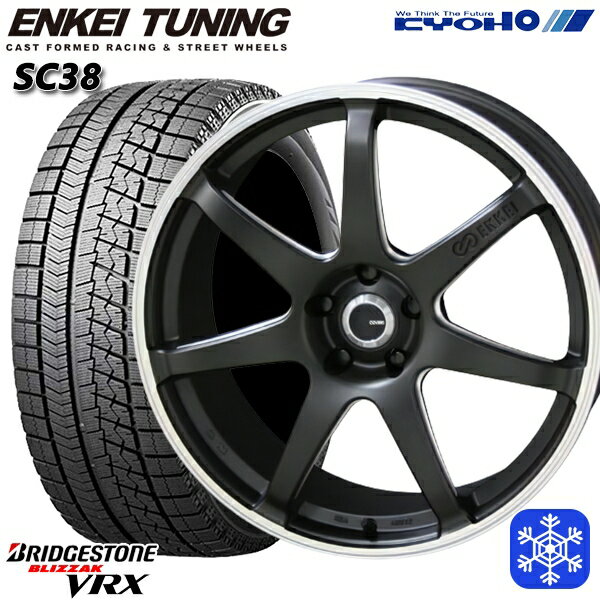 スタッドレスタイヤホイール4本セット 215/45R17 ノア ヴォクシー 2017〜2020年製 ブリヂストン ブリザック VRX KYOHO エンケイチューニング SC38 17インチ 7.0J 5H114.3
