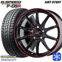 スタッドレスタイヤホイール4本セット 205/65R16 ヤリスクロス 10アルファード 2024〜2025年製 グッドイヤー アイスナビ7 NAVI7 HotStuff ジースピード P-05 BK/RED 16インチ 6.5J 5H114.3