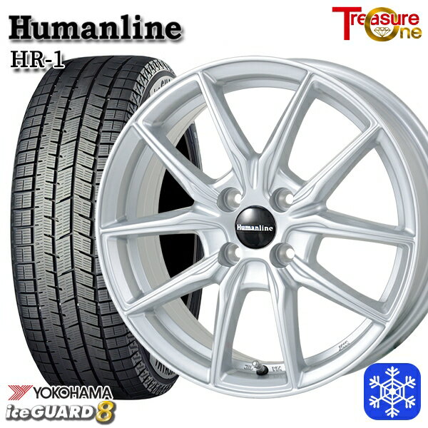 スタッドレスタイヤホイール4本セット 175/60R16 アクア クロスビー 2025年製 ヨコハマ アイスガード8 IG80 トレジャーワン ヒューマンライン HR1 SI 16インチ 6.0J 4H100