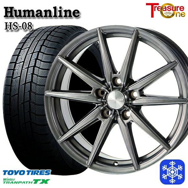 スタッドレスタイヤホイール4本セット 215/65R16 98Q インプレッサXV フォレスターSH系 2023〜2024年製 トーヨー ウィンター トランパス TX トレジャーワン ヒューマンライン HS08 DG 16インチ 6.5J 5H100