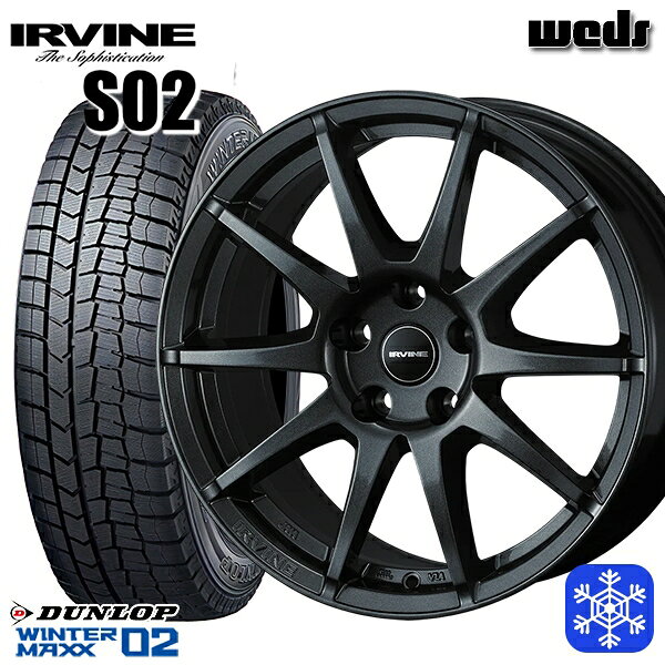スタッドレスタイヤホイール4本セット MINI（F55/F56） 175/65R15 2025年製 ダンロップ ウィンターマックス WM02 Weds アーヴィン S02 GM 15インチ 6.0J 5H112+45