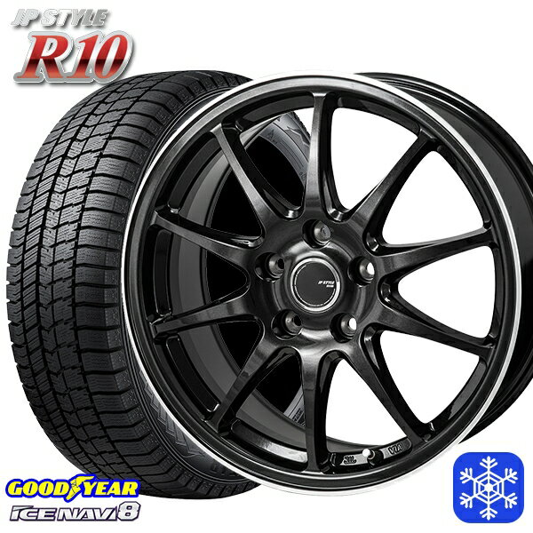 【取付対象】195/65R15 ノア ヴォクシー 2022〜2023年製 グッドイヤー アイスナビ8 MONZA JPスタイル R10 15インチ 6.0J 5穴 114.3 スタッドレスタイヤホイール4本セット 送料無料