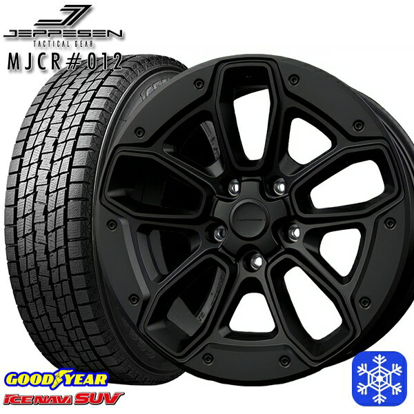 【取付対象】225/70R16 デリカD5 2022～2023年製 グッドイヤー アイスナビSUV ジェップセン MJCR012 16インチ 7.0J 5H114.3 スタッドレスタイヤホイール4本セット