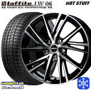 【取付対象】205/55R16 アクセラ リーフ 2022〜2023年製 グッドイヤー アイスナビ8 HotStuff ラフィット LW06 BK/P 16インチ 6.5J 5穴 114.3 スタッドレスタイヤホイール4本セット 送料無料