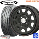 【10/25限定】ポイント10倍! 155/65R13 モコ ルークス 2024〜2025年製 ブリヂストン ブリザック VRX3 MRT DAYTONA'S デイトナ ブラック 13インチ 4.5J 4H100 スタッドレスタイヤホイール4本セット