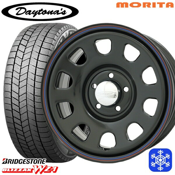 スタッドレスタイヤホイール4本セット 215/70R16 100Q デリカD5 2025年製 ブリヂストン ブリザック WZ1 MRT DAYTONA'S デイトナ ブラック 16インチ 7.0J 5H114.3 114.3