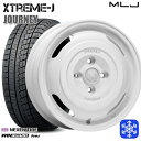 【取付対象】155/65R14 N-BOX タント 2023年製 ネクセン WINGUARD ice2 MLJ エクストリームJ ジャーニー グロスホワイト 14インチ 4.5J 4穴 100 スタッドレスタイヤホイール4本セット 送料無料