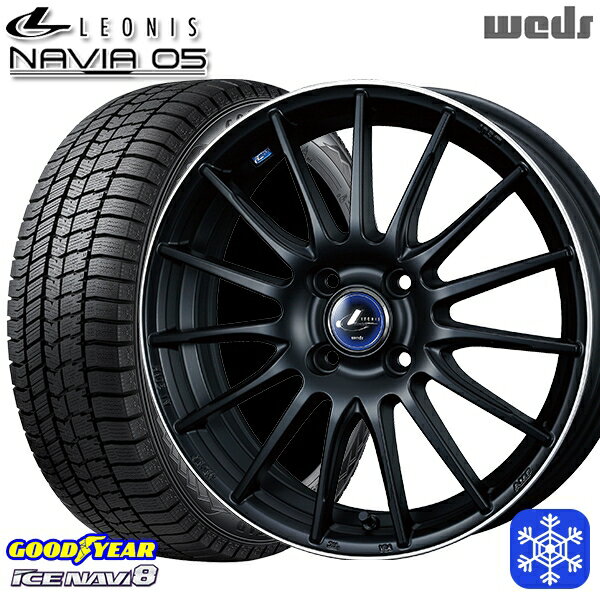 スタッドレスタイヤホイール4本セット 175/55R15 タンク ルーミー 2022〜2023年製 グッドイヤー アイスナビ8 Wedd ウェッズ レオニス ナヴィア05 MBP 15インチ 5.5J 4H100