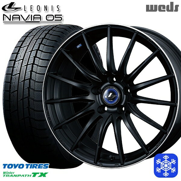 スタッドレスタイヤホイール4本セット 235/60R18 レクサスRX 2022〜2023年製 トーヨー ウィンタートランパス TX Wedd ウェッズ レオニス ナヴィア05 MBP 18インチ 7.0J 5H114.3