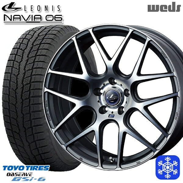 スタッドレスタイヤホイール4本セット 225/65R17 ハリアー RAV4 2022〜2023年製 トーヨー オブザーブ GSi-6 Weds ウェッズ レオニス ナヴィア06 MGMC 17インチ 7.0J 5H114.3