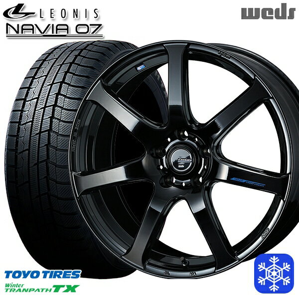 スタッドレスタイヤホイール4本セット 235/60R18 レクサスRX 2022〜2023年製 トーヨー ウィンタートランパス TX Weds ウェッズ レオニス ナヴィア07 PBK 18インチ 8.0J 5H114.3