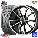 スタッドレスタイヤホイール4本セット 205/55R16 アクセラ リーフ 2023年製 ブリヂストン VRX2 トレジャーワン クリフクライム リボルバー02 BP 16インチ 6.5J 5H114.3