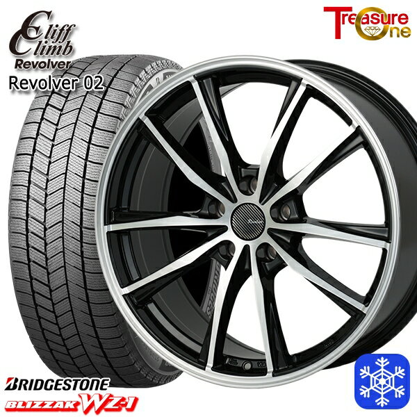 スタッドレスタイヤホイール4本セット 205/55R16 アクセラ リーフ 2025年製 ブリヂストン ブリザック WZ1 トレジャーワン クリフクライム リボルバー02 BP 16インチ 6.5J 5H114.3