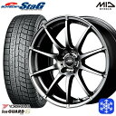 【取付対象】215/60R16 フォレスター レガシィ 2021年製 ヨコハマ アイスガード IG60 MID シュナイダースタッグ メタリックグレー 16インチ 6.5J 5穴 100 スタッドレスタイヤホイール4本セット 送料無料