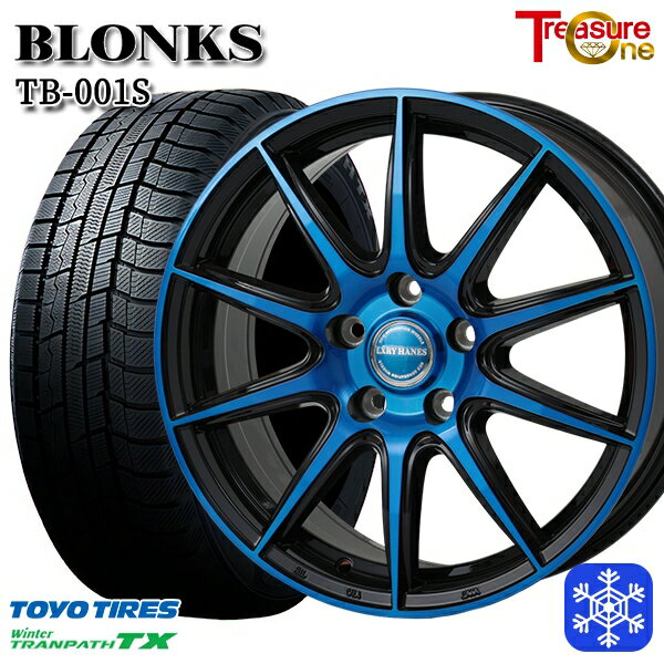 スタッドレスタイヤホイール4本セット 235/60R18 レクサスRX 2022〜2023年製 トーヨー ウィンタートランパス TX レジャーワン ブロンクス TB001S ブルークリア 18インチ 7.0J 5H114.3