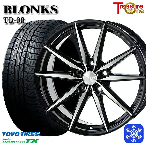 スタッドレスタイヤホイール4本セット 195/60R16 ウィッシュ イスト 2022〜2023年製 トーヨー ウィンター トランパス TX トレジャーワン ブロンクス TB08 BP 16インチ 6.5J 5H100