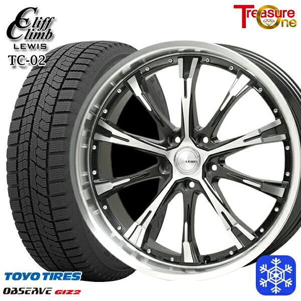 スタッドレスタイヤホイール4本セット 215/45R17 ノア ヴォクシー 2023〜2024年製 トーヨー オブザーブ ギズ2 トレジャーワン クリフクライムルイス TC02 17インチ 7.0J 5H114.3