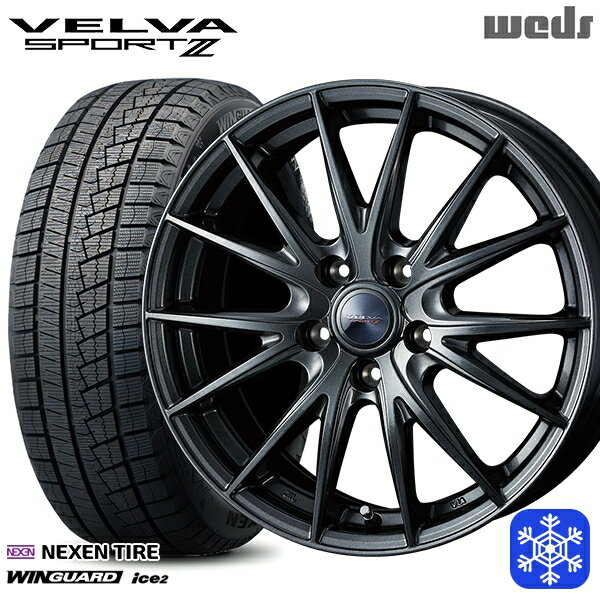 スタッドレスタイヤホイール4本セット 215/60R16 フォレスター レガシィ 2025年製 ネクセン ウィンガードアイス2 Weds ウェッズ ヴェルヴァスポルト2 16インチ 6.5J 5H100