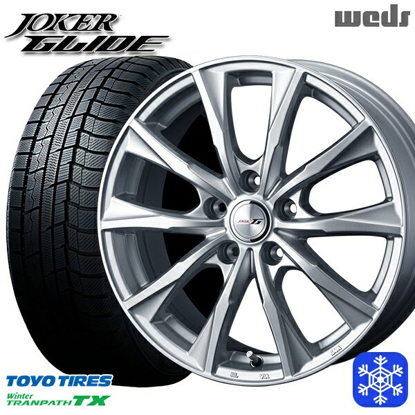 【取付対象】215/60R16 フォレスター レガシィ 2022〜2023年製 トーヨー ウィンタートランパス TX Weds ウェッズ ジョーカーグライド シルバー 16インチ 6.5J 5穴 100 スタッドレスタイヤホイール4本セット 送料無料