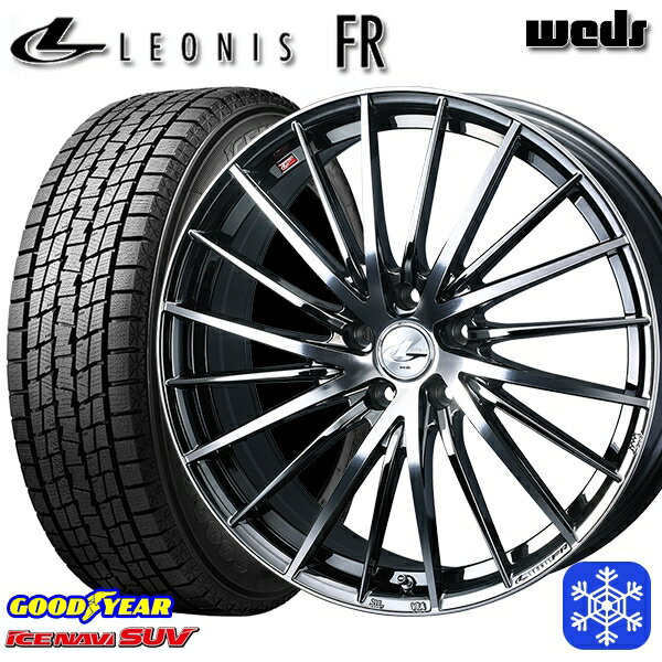 【取付対象】215/70R16 100Q デリカD5 2022〜2023年製 グッドイヤー アイスナビSUV Weds ウェッズ レオニス FR BMCMC 16インチ 6.5J 5H114.3 114.3 スタッドレスタイヤホイール4本セット