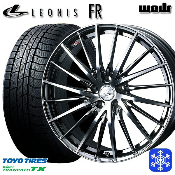 【取付対象】205/65R16 ヤリスクロス 10アルファード 2021〜2022年製 トーヨーウィンター トランパス TX Weds ウェッズ レオニス FR BMCMC 16インチ 6.5J 5H114.3 スタッドレスタイヤホイール4本セット