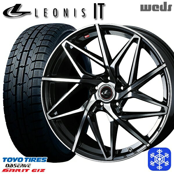 スタッドレスタイヤホイール4本セット 225/50R17 アテンザスポーツ エスティマ 2022年製 トーヨー ガリット ギズ Weds ウェッズ レオニス IT PBMC 17インチ 7.0J 5H114.3