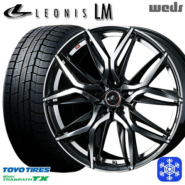 スタッドレスタイヤホイール4本セット 215/65R16 98Q アルファード ヴェルファイア 2022〜2023年製 トーヨー ウィンター トランパス TX Weds ウェッズ レオニス LM PBMC 16インチ 6.5J 5H114.3