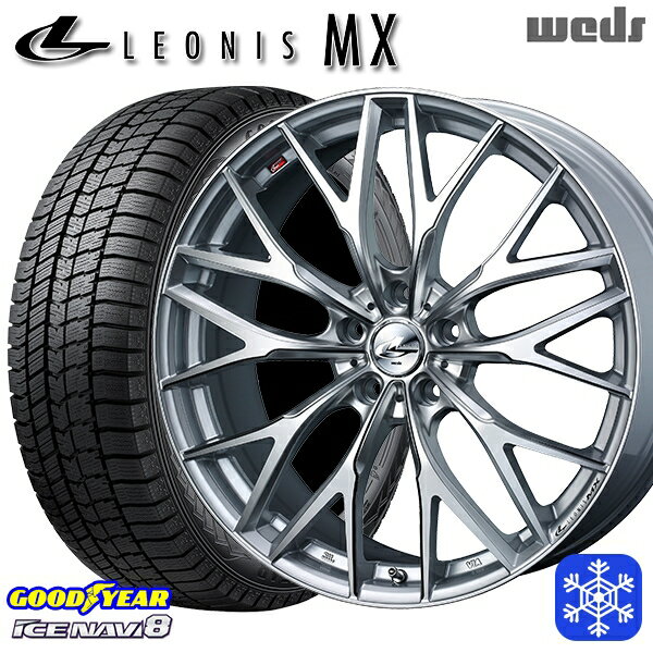 スタッドレスタイヤホイール4本セット 235/50R18 アルファード ヴァルファイア 2022〜2023年製 グッドイヤー アイスナビ8 Weds ウェッズ レオニス MX HSIII/SC 18インチ 7.0J 5H114.3