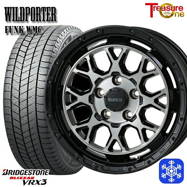 スタッドレスタイヤホイール4本セット 205/55R16 アクセラ リーフ 2023〜2024年製 ブリヂストン ブリザック VRX3 トレジャーワン ワイルドポーター ファンク WMC BP/BC 16インチ 7.0J 5H114.3