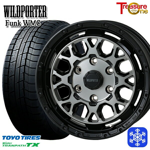 スタッドレスタイヤホイール4本セット 215/65R16 98Q ハイエース ※車検非対応 2024〜2025年製 トーヨー ウィンター トランパス TX トレジャーワン ワイルドポーター ファンク WMC BP/BC 16インチ 6.5J 6H139.7