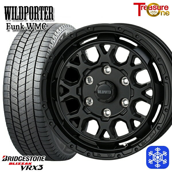 スタッドレスタイヤホイール4本セット 215/65R16 98Q ハイエース ※車検非対応 2024〜2025年製 ブリヂストン ブリザック VRX3 トレジャーワン ワイルドポーター ファンク WMC MBK 16インチ 6.5J 6H139.7